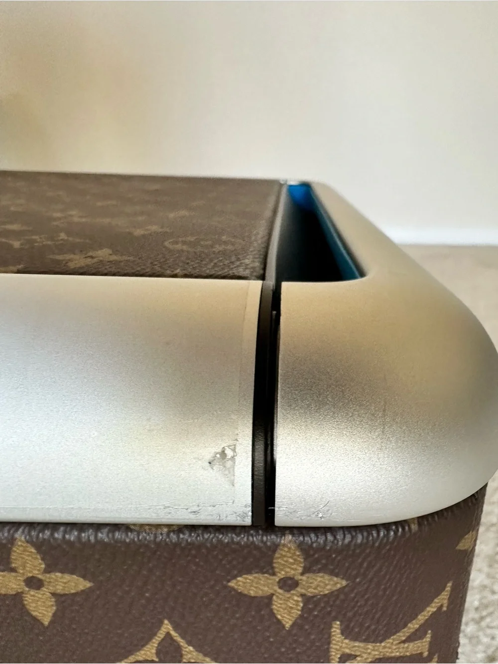 Louis Vuitton Monogram Carry-On with Turquoise Accents